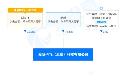 元氣森林加碼布局 入股觀云白酒后，再成愛我卡飛最大股東，深耕數據處理服務